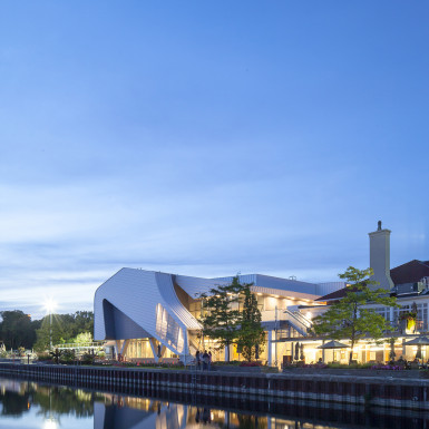 View of the Boulevard club at dusk, looking north / Scott Norsworthy