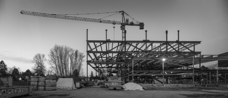 The Langara College Science and Student Services Building’s 16 m Cantilever has begun