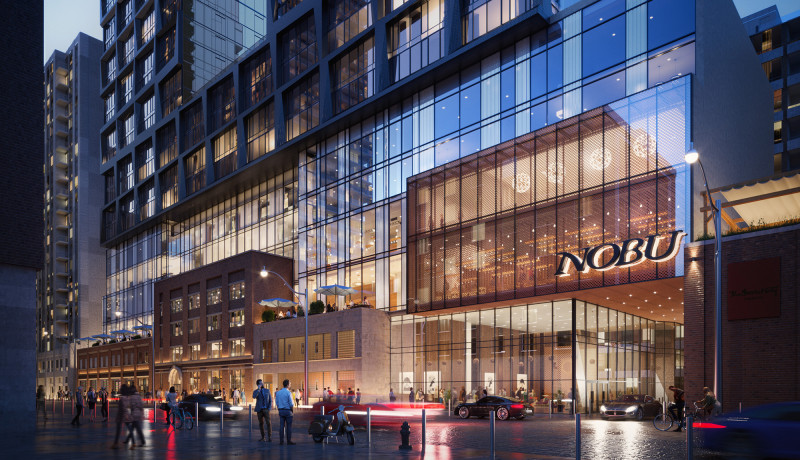 Construction is Well Underway on the Teeple-Designed Nobu Toronto